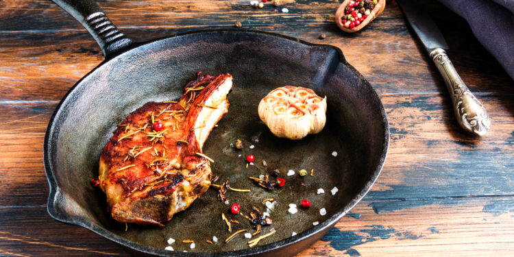 Prove your cooking skill with these tasty skillet rib-eye steaks